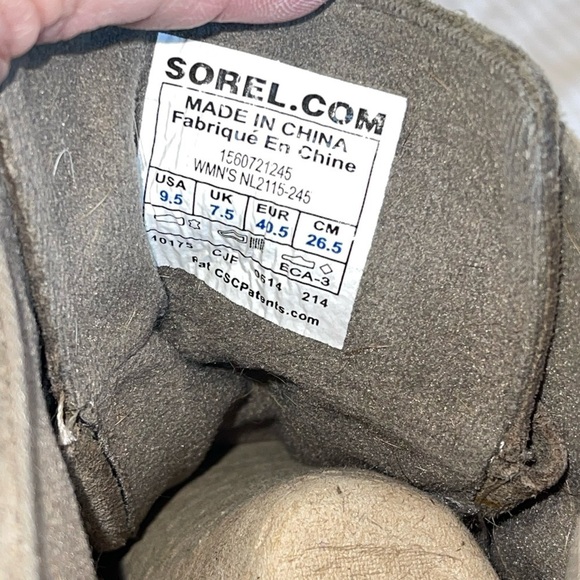 Sorel Toronto Oiled suede leather Waterproof Lace-up Wedge Boot. Size 9.5 GUC - Picture 14 of 14